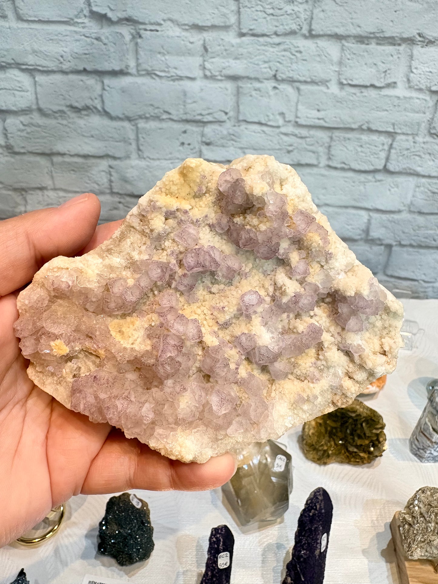 FL1 - Fluorite brute sur cristal de roche
