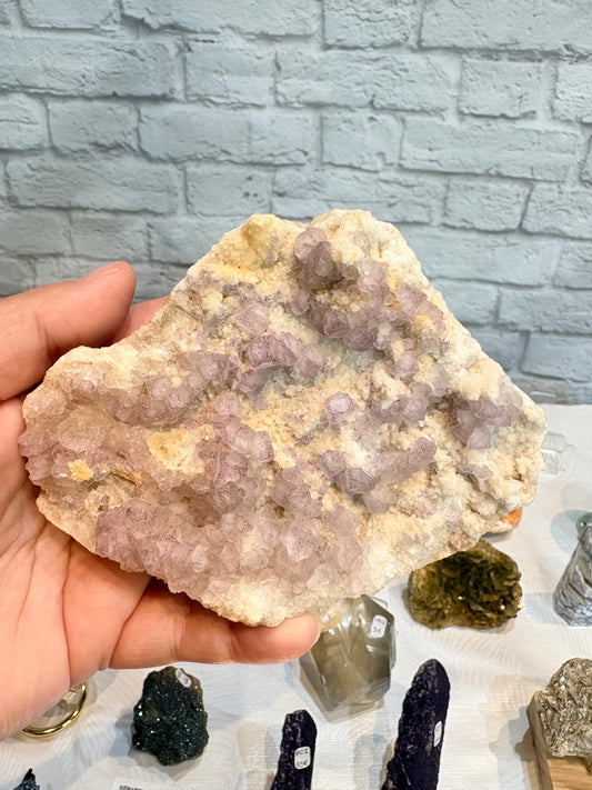 FL1 - Fluorite brute sur cristal de roche