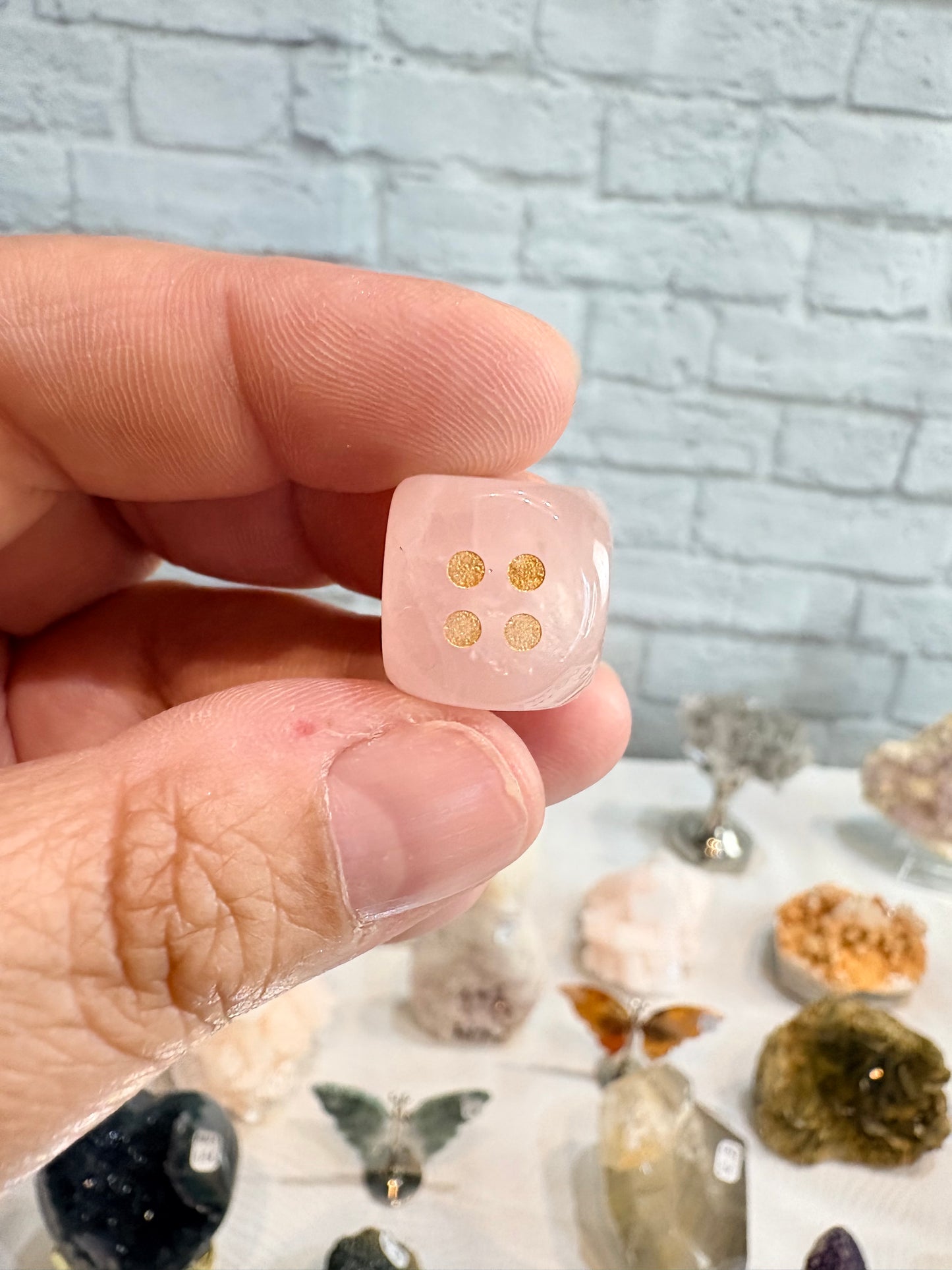 DQR - Dès en quartz rose