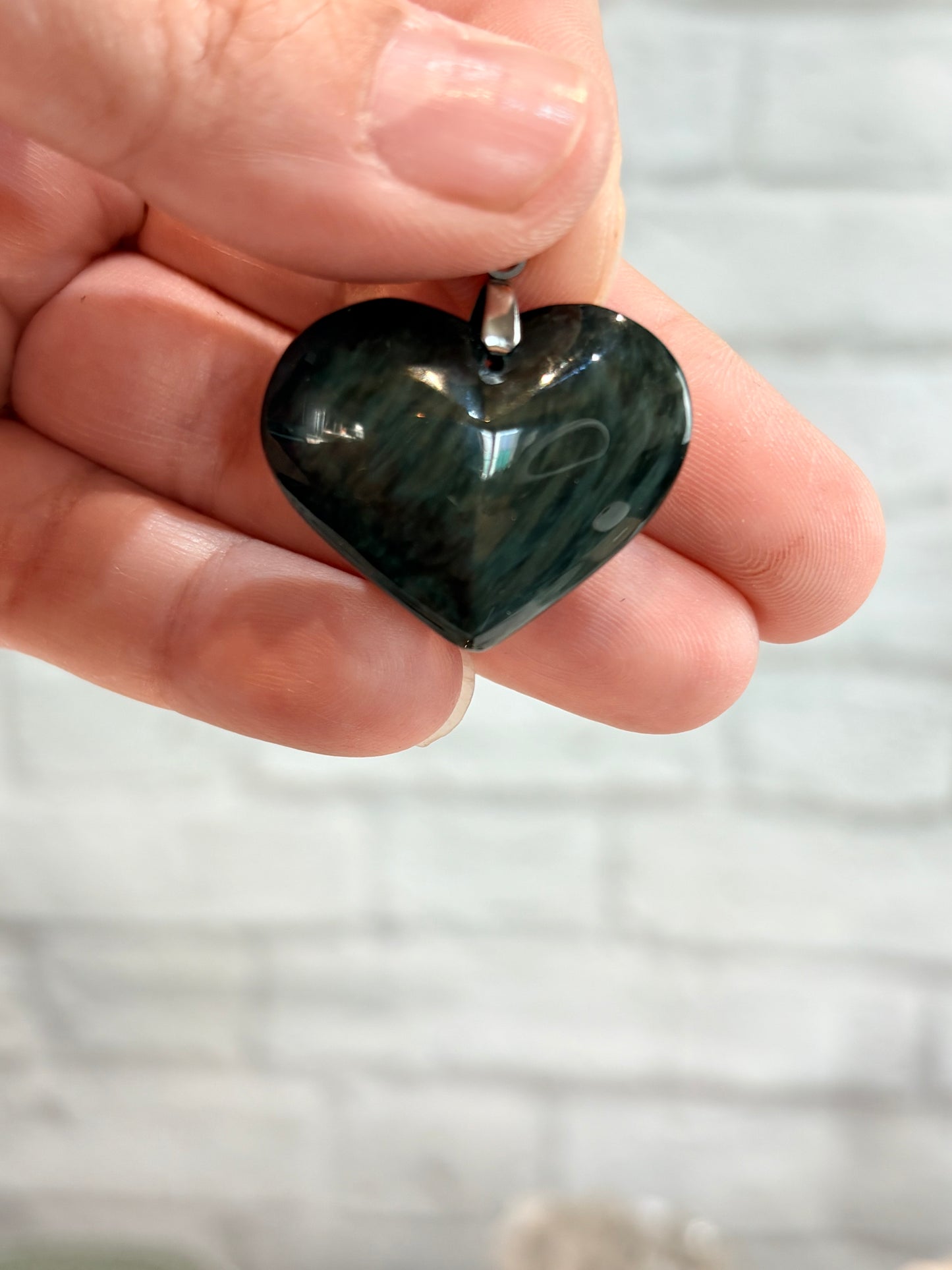 POM2 - Pendentif obsidienne manta huichol