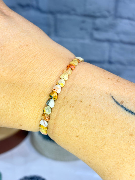 Bracelet agate crazy lace