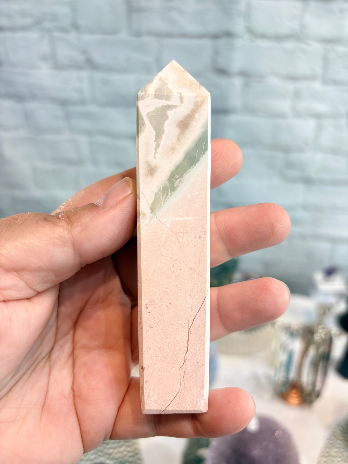 JO4 - Pointe de jaspe océan pastel