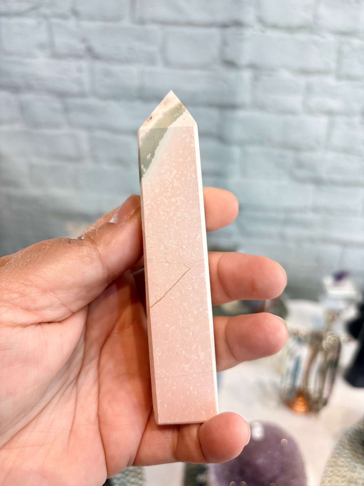 JO4 - Pointe de jaspe océan pastel