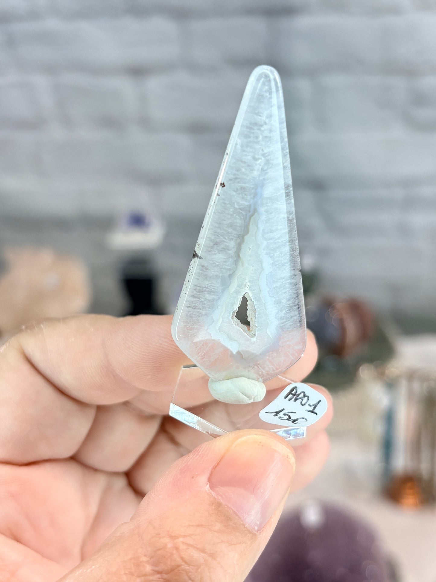 APO1 - Agate polyédrique du Brésil