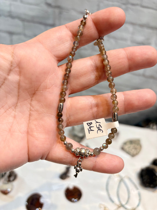 BL1 - Bracelet de cheville labradorite