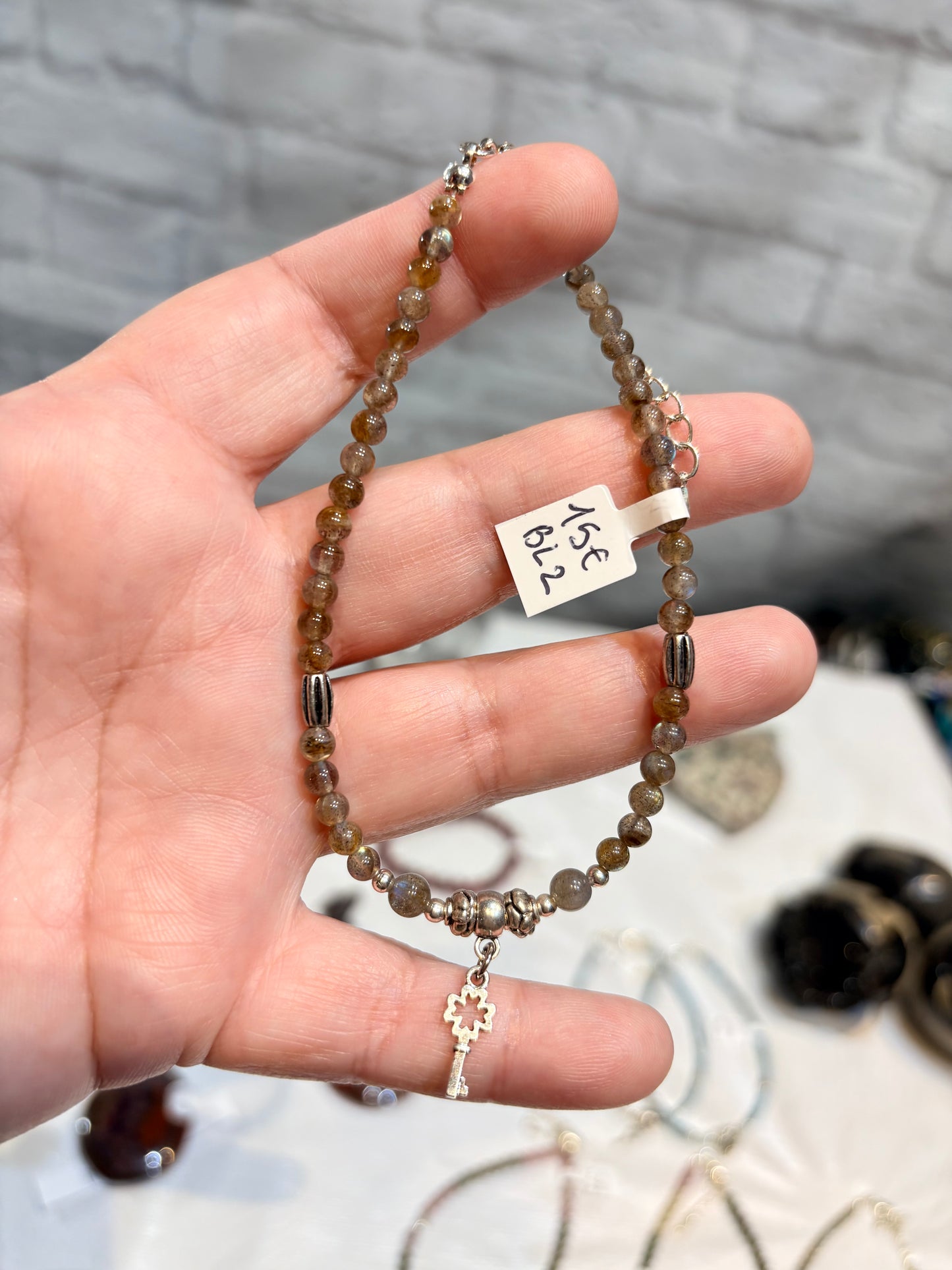 BL2 - Bracelet de cheville labradorite