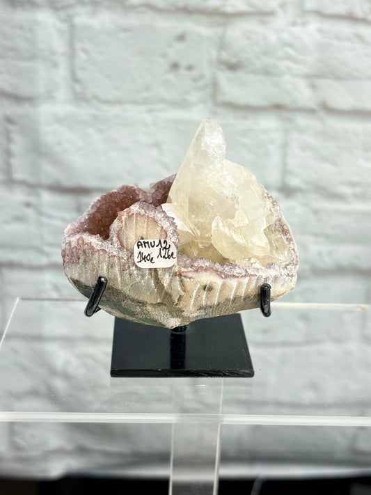 AMU12 - Améthyste et calcite d’Uruguay sur pied