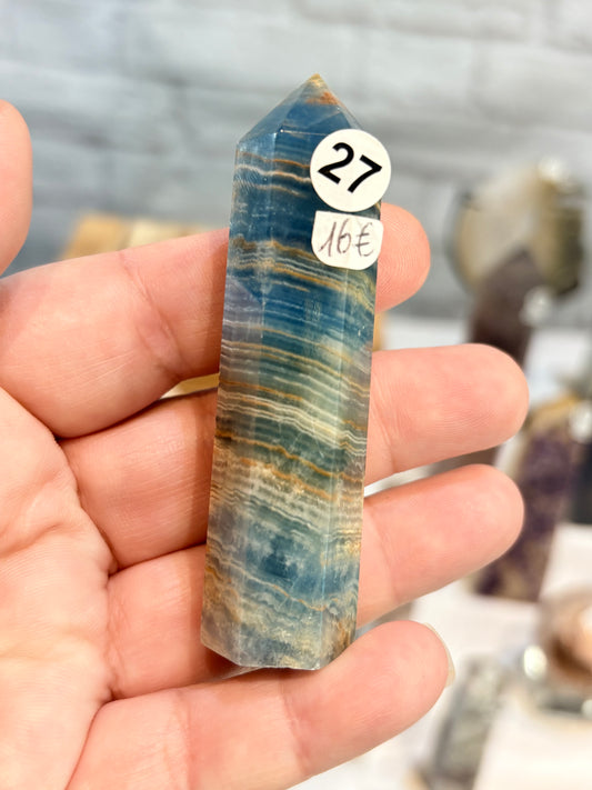 Pointe en Calcite bleue