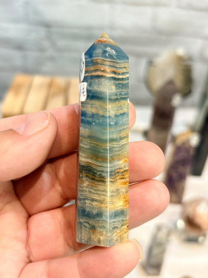 Pointe en Calcite bleue