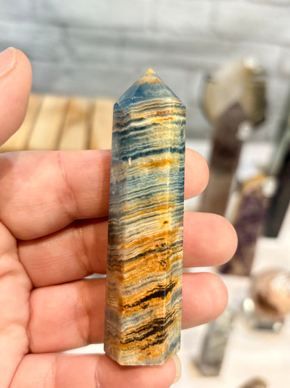 Pointe en Calcite bleue
