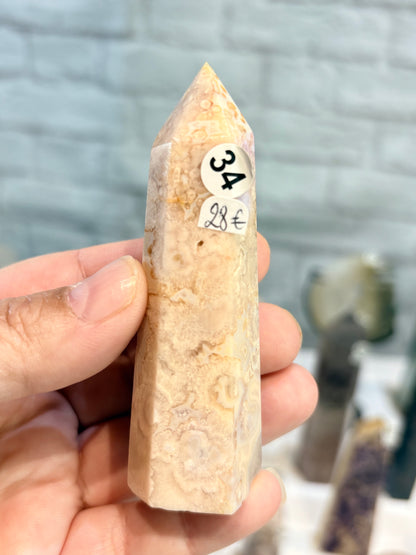 Pointe en agate fleur