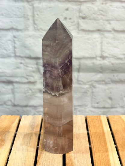 Grande pointe en fluorite