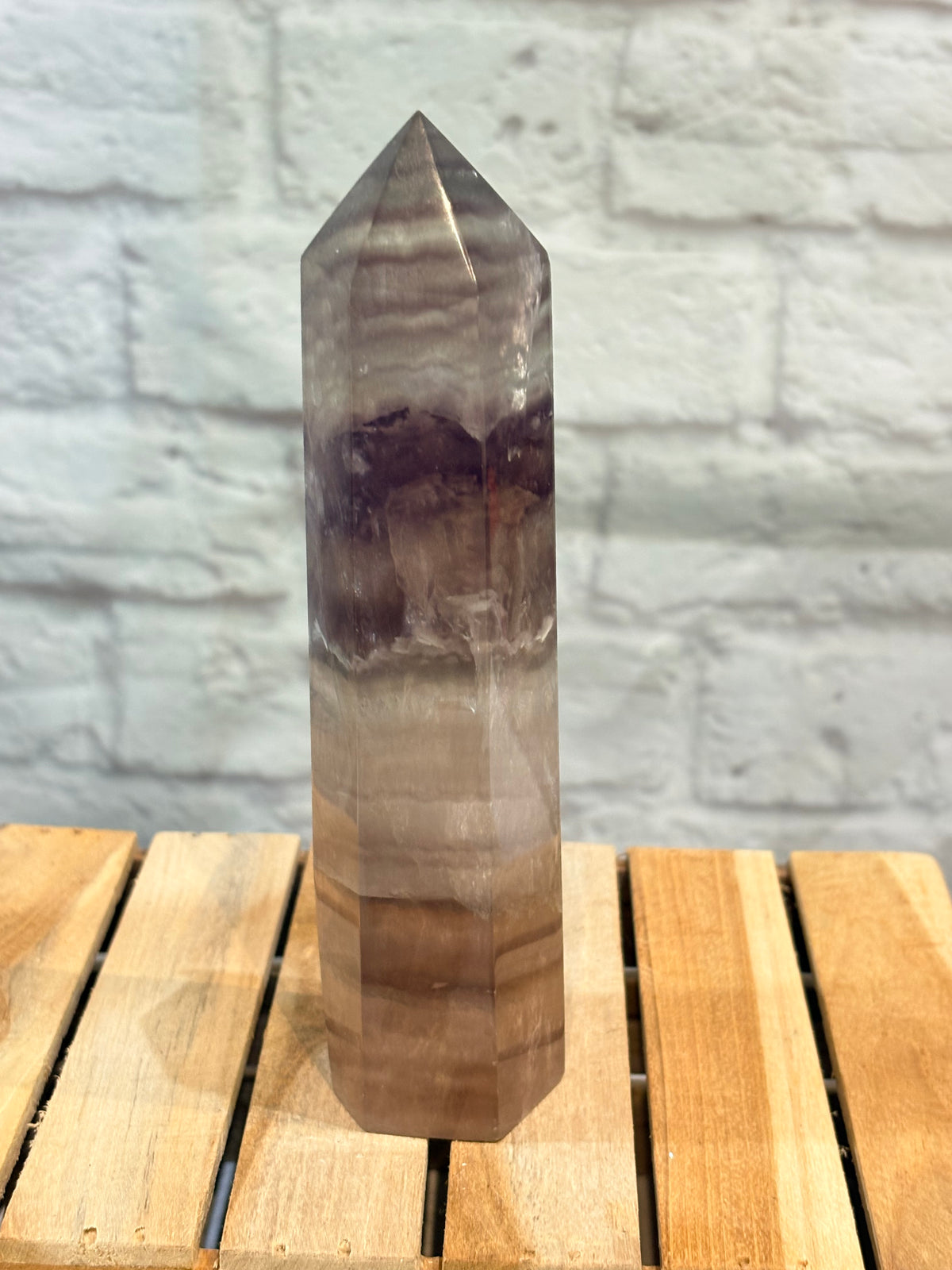 Grande pointe en fluorite