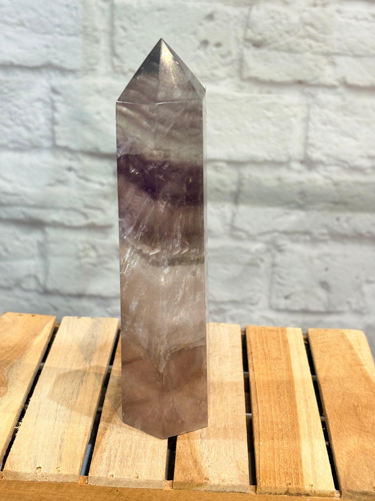 Grande pointe en fluorite