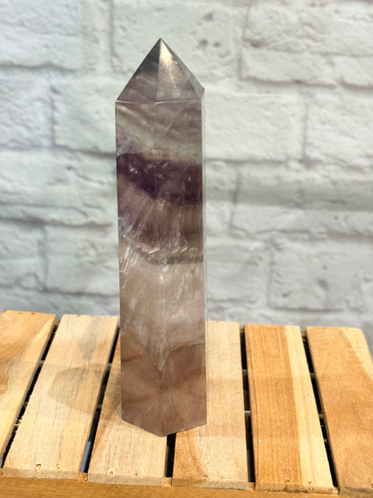 Grande pointe en fluorite