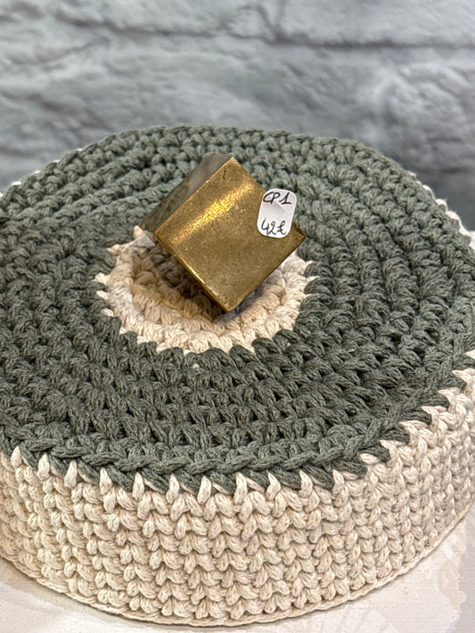 CP1 - Cube à poser en pyrite polie