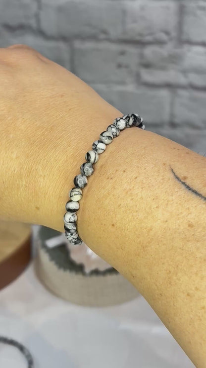 BPi1 - Bracelet en Pinolite T.17