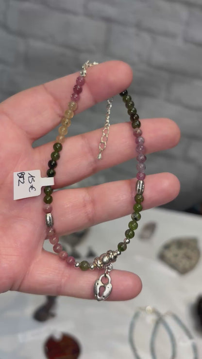 BT2 - Bracelet de cheville tourmaline