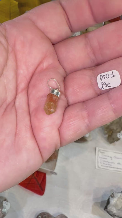 PTO1 - Pendentif topaz et argent 925