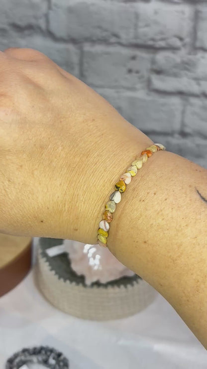 Bracelet agate crazy lace