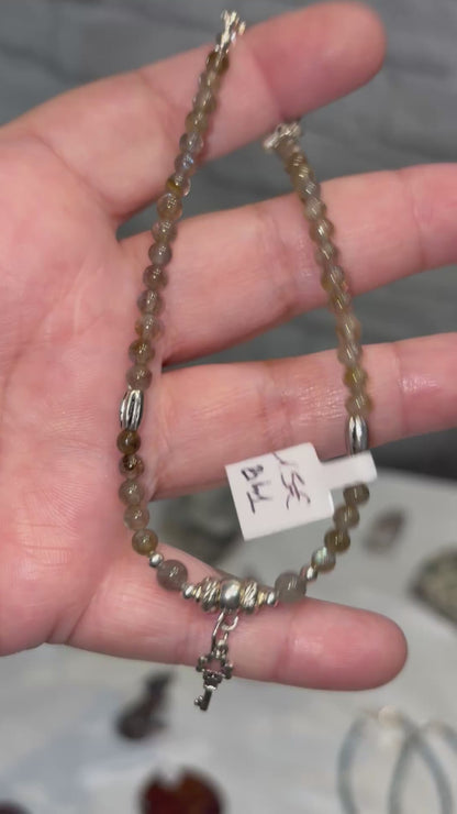 BL1 - Bracelet de cheville labradorite