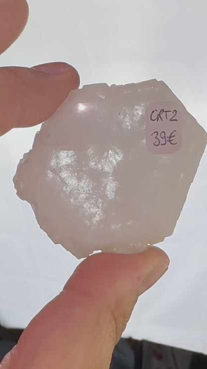 CRT2 - Tranche de stalagmite de Cristal de roche