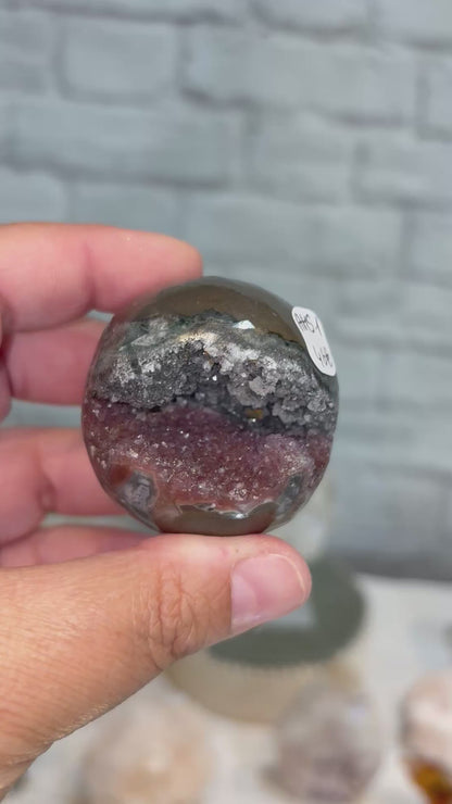 AMS1 - Sphère d’améthyste bicolore